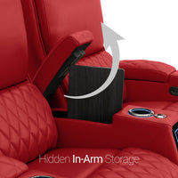 Apex CoolZeroᵀᴹ Italian Leather Home Theater Seating Single Recliner