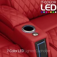 Apex CoolZeroᵀᴹ Italian Leather Home Theater Seating Single Recliner