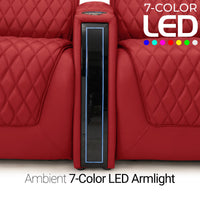 Apex CoolZeroᵀᴹ Italian Leather Home Theater Seating Single Recliner