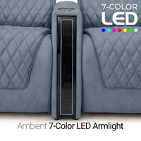 Apex CoolZeroᵀᴹ Italian Leather Home Theater Seating Single Recliner
