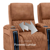 Apex CoolZeroᵀᴹ Italian Leather Home Theater Seating Single Recliner