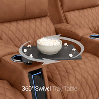 Apex CoolZeroᵀᴹ Italian Leather Home Theater Seating Single Recliner