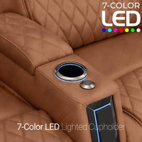Apex CoolZeroᵀᴹ Italian Leather Home Theater Seating Single Recliner