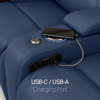 Equinox CoolZeroᵀᴹ Italian Leather Home Theater Seating Single Recliner