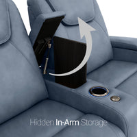 Equinox CoolZeroᵀᴹ Italian Leather Home Theater Seating Single Recliner