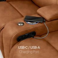 Equinox CoolZeroᵀᴹ Italian Leather Home Theater Seating Single Recliner