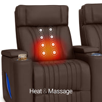 Valore Zero Gravity Home Theater Seating with Heat & Massage Single Recliner