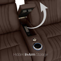 Valore Zero Gravity Home Theater Seating with Heat & Massage Single Recliner