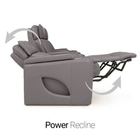 Valore Zero Gravity Home Theater Seating with Heat & Massage Single Recliner