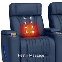 Valore Zero Gravity Home Theater Seating with Heat & Massage Single Recliner