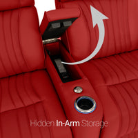 Valore Zero Gravity Home Theater Seating with Heat & Massage Single Recliner