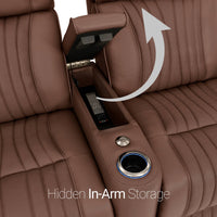 Valore Zero Gravity Home Theater Seating with Heat & Massage Single Recliner
