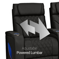 Luminis Zero Gravity Home Theater Seating with Heat & Massage Single Recliner