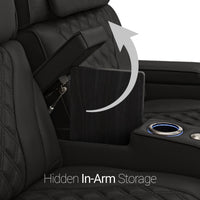 Luminis Zero Gravity Home Theater Seating with Heat & Massage Single Recliner
