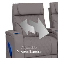 Luminis Zero Gravity Home Theater Seating with Heat & Massage Single Recliner