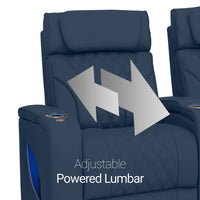Luminis Zero Gravity Home Theater Seating with Heat & Massage Single Recliner