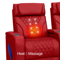 Luminis Zero Gravity Home Theater Seating with Heat & Massage
