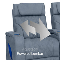 Luminis Zero Gravity Home Theater Seating with Heat & Massage Single Recliner