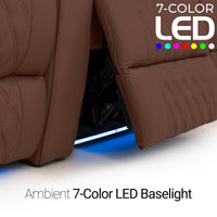 Luminis Zero Gravity Home Theater Seating with Heat & Massage Single Recliner