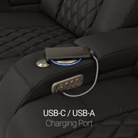 Virtuoso Zero Gravity Home Theater Seating with Heat & Massage Single Recliner