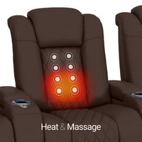 Virtuoso Zero Gravity Home Theater Seating with Heat & Massage Single Recliner