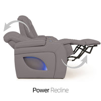 Virtuoso Zero Gravity Home Theater Seating with Heat & Massage Single Recliner