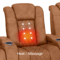 Virtuoso Zero Gravity Home Theater Seating with Heat & Massage Single Recliner