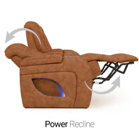 Virtuoso Zero Gravity Home Theater Seating with Heat & Massage Single Recliner