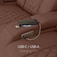 Virtuoso Zero Gravity Home Theater Seating with Heat & Massage Single Recliner