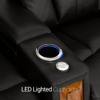 Monaco Italian Leather Home Theater Seating Single Recliner