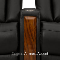 Monaco Italian Leather Home Theater Seating Single Recliner