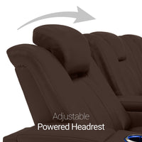 Monaco Italian Leather Home Theater Seating Single Recliner