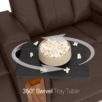 Monaco Italian Leather Home Theater Seating Single Recliner