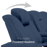 Monaco Italian Leather Home Theater Seating Single Recliner