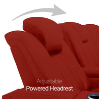 Monaco Italian Leather Home Theater Seating Single Recliner