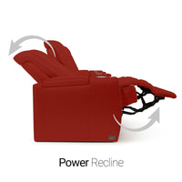 Monaco Italian Leather Home Theater Seating Single Recliner