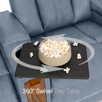 Monaco Italian Leather Home Theater Seating Single Recliner