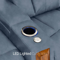 Monaco Italian Leather Home Theater Seating Single Recliner