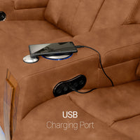 Monaco Italian Leather Home Theater Seating Single Recliner
