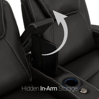 Paladin Italian Leather Heat & Massage Home Theater Seating