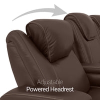 Paladin Italian Leather Heat & Massage Home Theater Seating Single Recliner