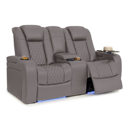 Seatcraft Euphoria Heat & Massage Loveseat, Italian Leather, Powered Headrest, Powered Lumbar, Power Recline