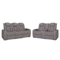 Seatcraft Euphoria Heat & Massage Sofa & Loveseat, Italian Leather, Powered Headrest, Powered Lumbar, Power Recline