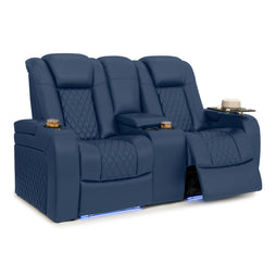 Seatcraft Euphoria Heat & Massage Loveseat, Italian Leather, Powered Headrest, Powered Lumbar, Power Recline
