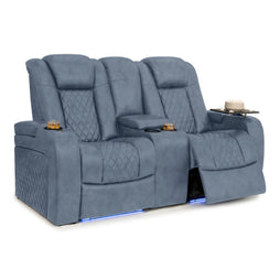 Seatcraft Euphoria Heat & Massage Loveseat, Italian Leather, Powered Headrest, Powered Lumbar, Power Recline