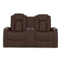 Seatcraft Republic Loveseat Italian Leather, Powered Headrest, Power Recline