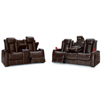 Seatcraft Republic Sofa & Loveseat Italian Leather, Powered Headrest, Power Recline