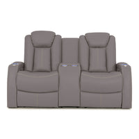 Seatcraft Republic Loveseat Italian Leather, Powered Headrest, Power Recline