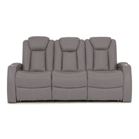 Seatcraft Republic Sofa Italian Leather, Powered Headrest, Power Recline