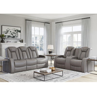 Seatcraft Republic Sofa & Loveseat Italian Leather, Powered Headrest, Power Recline